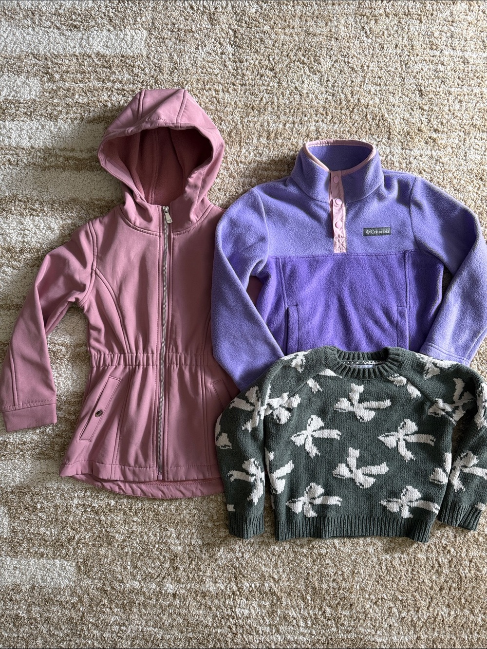 Columbia Purple Fleece Pullover - Girls' Cozy Snap Neck
